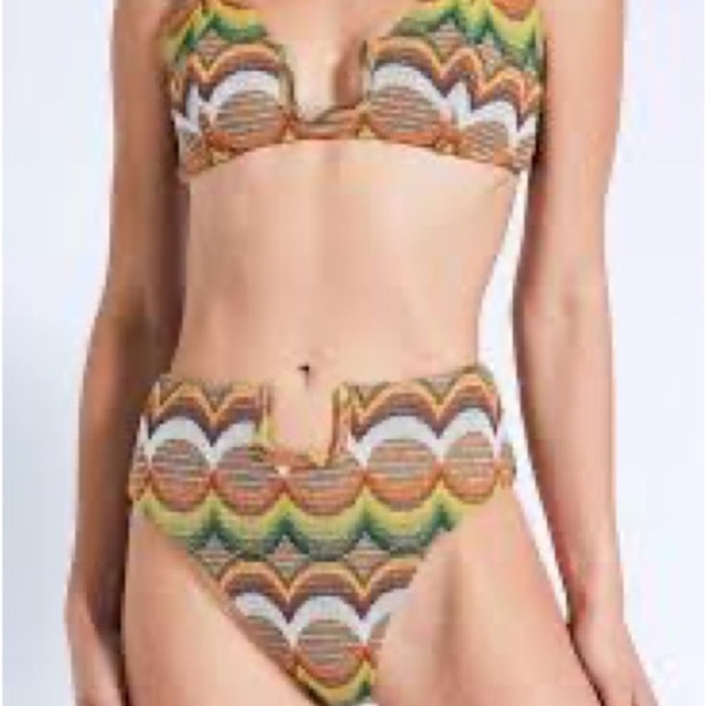 Devon Windsor Bohemiant Wave Swimsuit Taffy Top and True Bottom